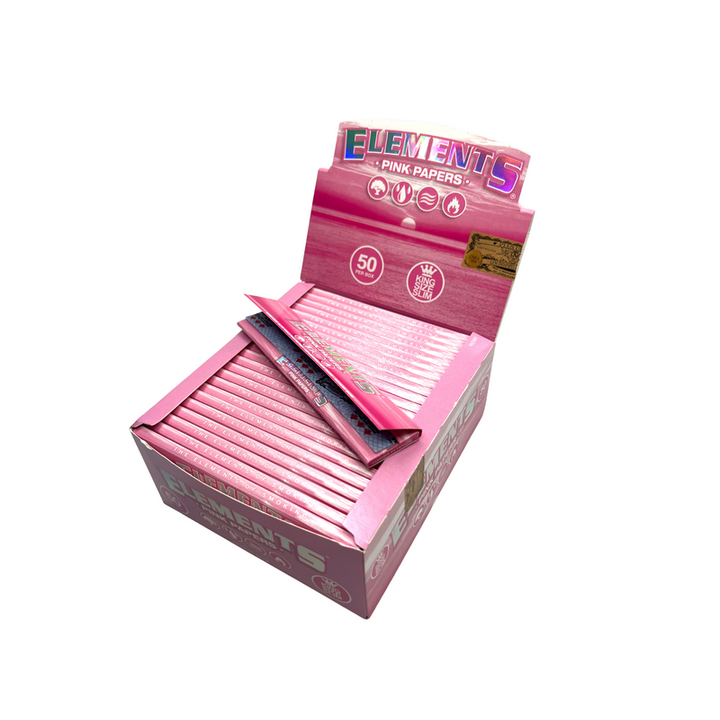 Elements Pink King Size Slim Papers